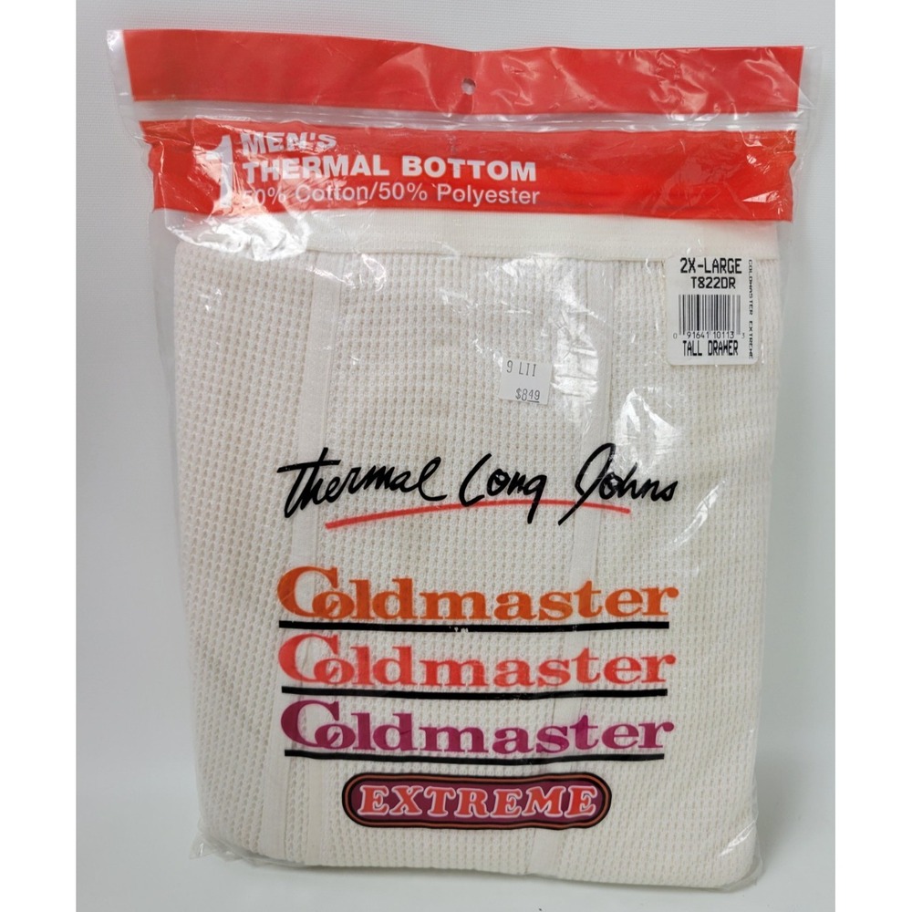 Vintage NIP Indera Coldmaster Extreme‎ Long John Thermal Underwear USA 2XL